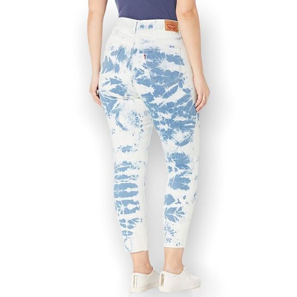 Levi's 721 High Rise Tie Dye Ankle Skinny Jeans - Picture 11 of 12
